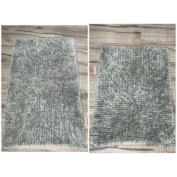2 juicy couture bath mats rugs furry soft one large one smaller bath bathroom - Picture 1 of 11
